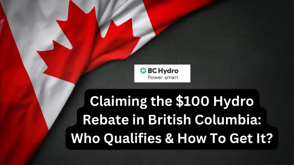 $100 Hydro Rebate in British Columbia